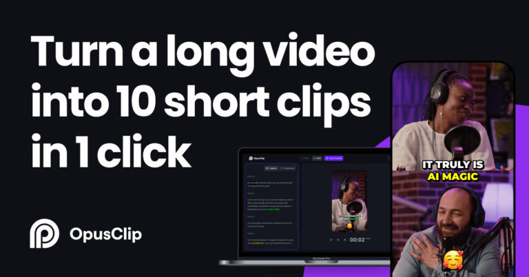 Best AI video editor: Opus Clip